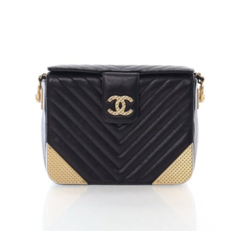 Chanel Small Calfskin Rock The Corners Minaudiere Bag